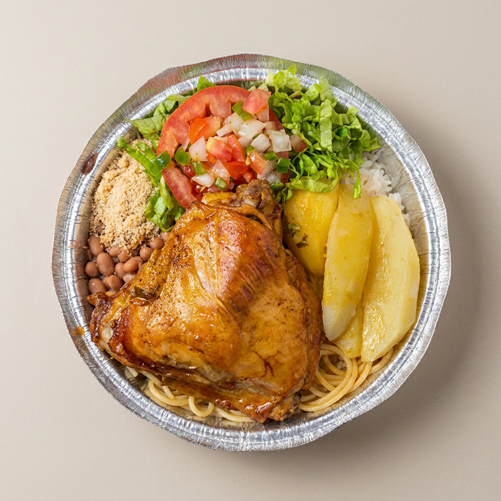 Acompanhamentos arroz feijão macarrão farofa