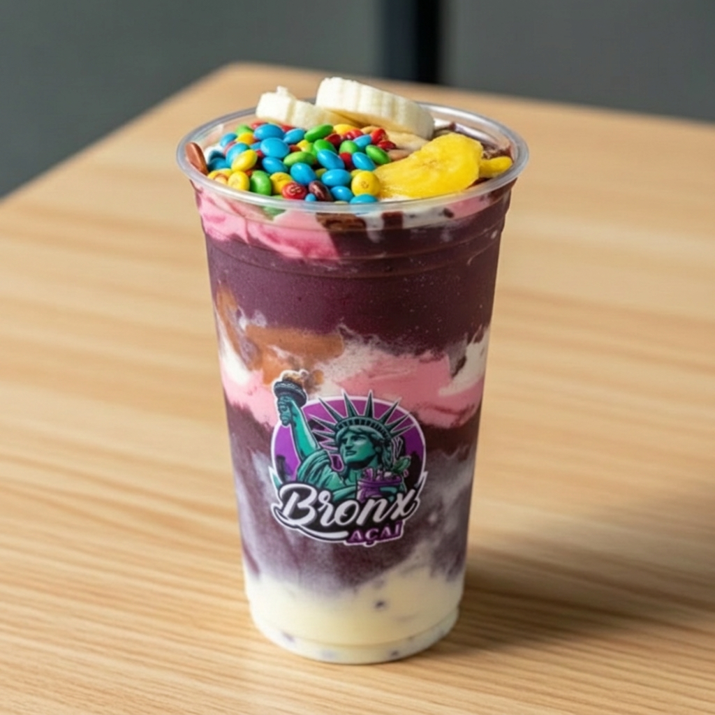 Combo 2 Copos 500ml com os mesmos adicionais, escolha sua base favorita e personalize do seu jeito!