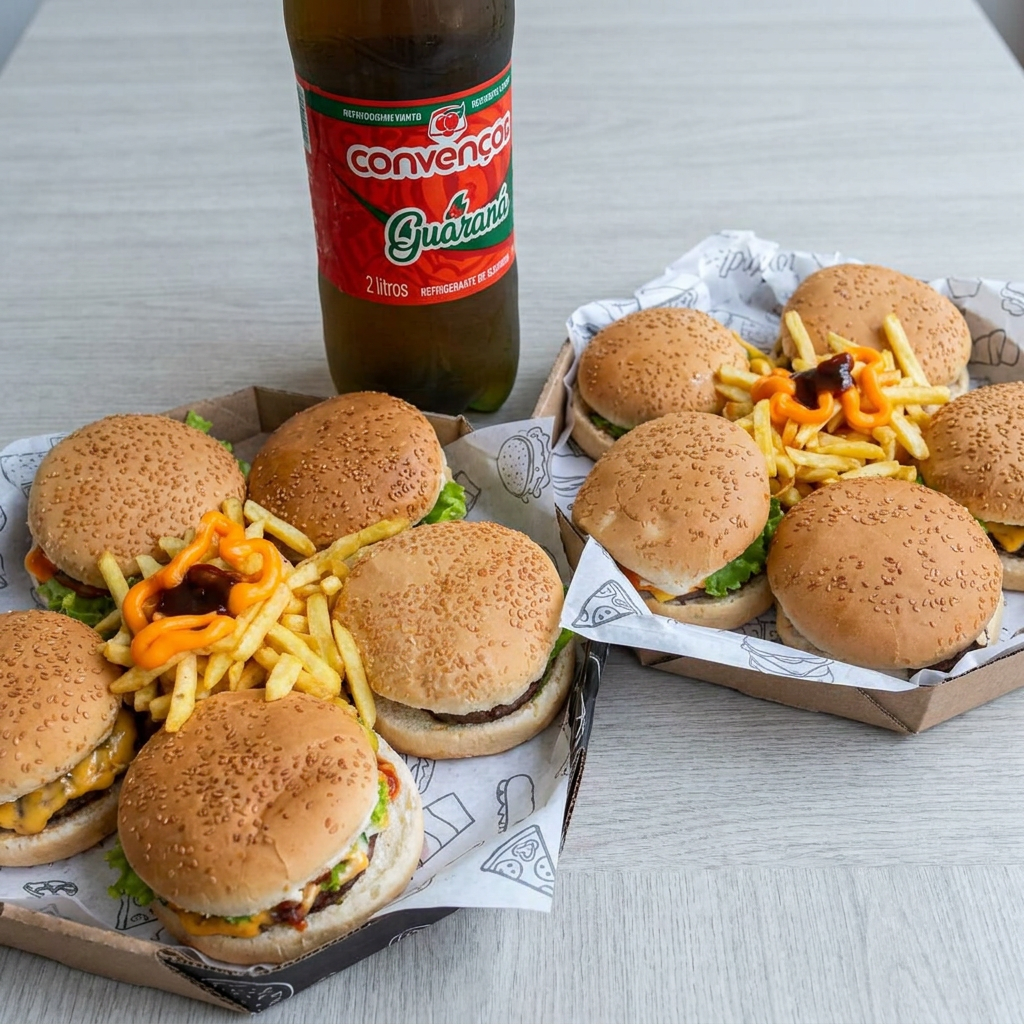 5 Xtudo Especial , 1 Batata Media , E 2 Litros