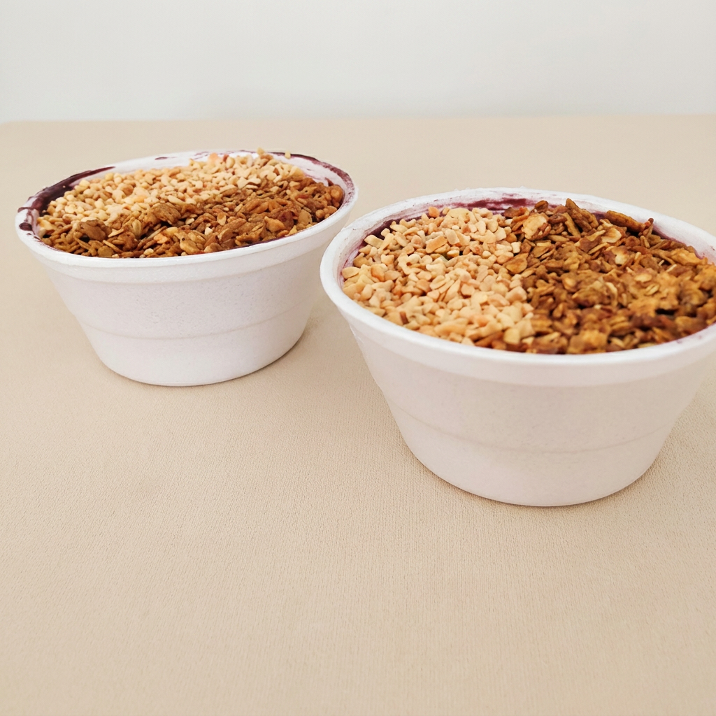 Dois potes de 300ml recheados de sabor pra você se jogar sem pensar duas vezes. Escolha seus favoritos, capriche nos acompanhamentos e transforme qualquer momento em um festival gelado de felicidade. 💜✨