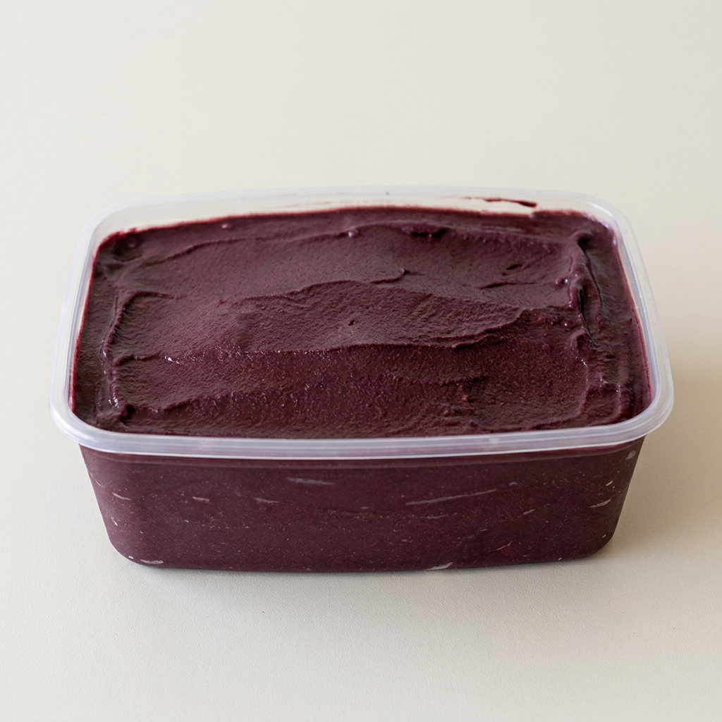 Pote de 1 litro de açai (Açai artesanal sem corante e conservante) Pote contendo 1 litro de açai (Obs: adicionais para este item deve ser adquiridos a parte e colocados separadamente) (Imagem ilustrativa)