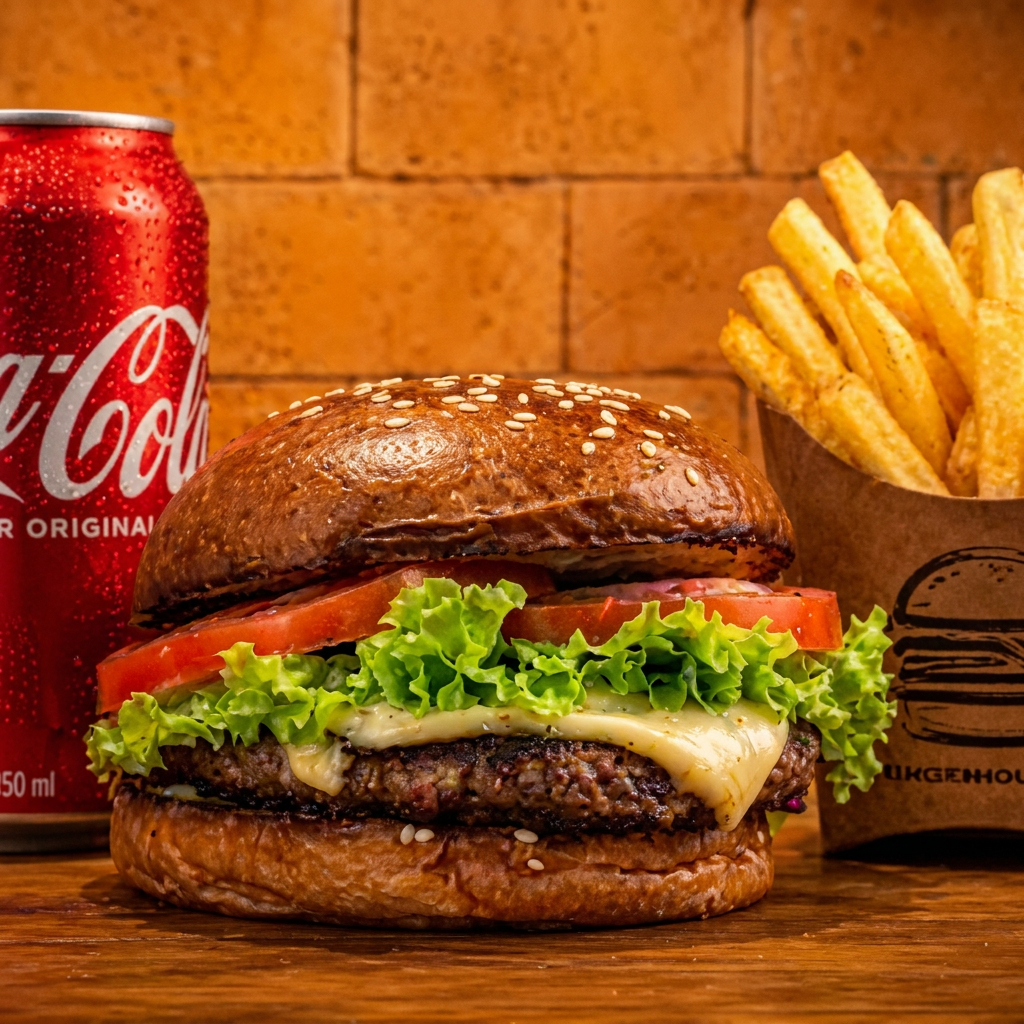 O burguer que todo mundo ama! O Santo Classic é preparado com um pão tostado e fofinho, carne 150g com creme de cheddar, alface picadinha crocante, tomate em rodelas e a nossa incrível maionese caseira, acompanha batata fritinha e bebida à escolha.