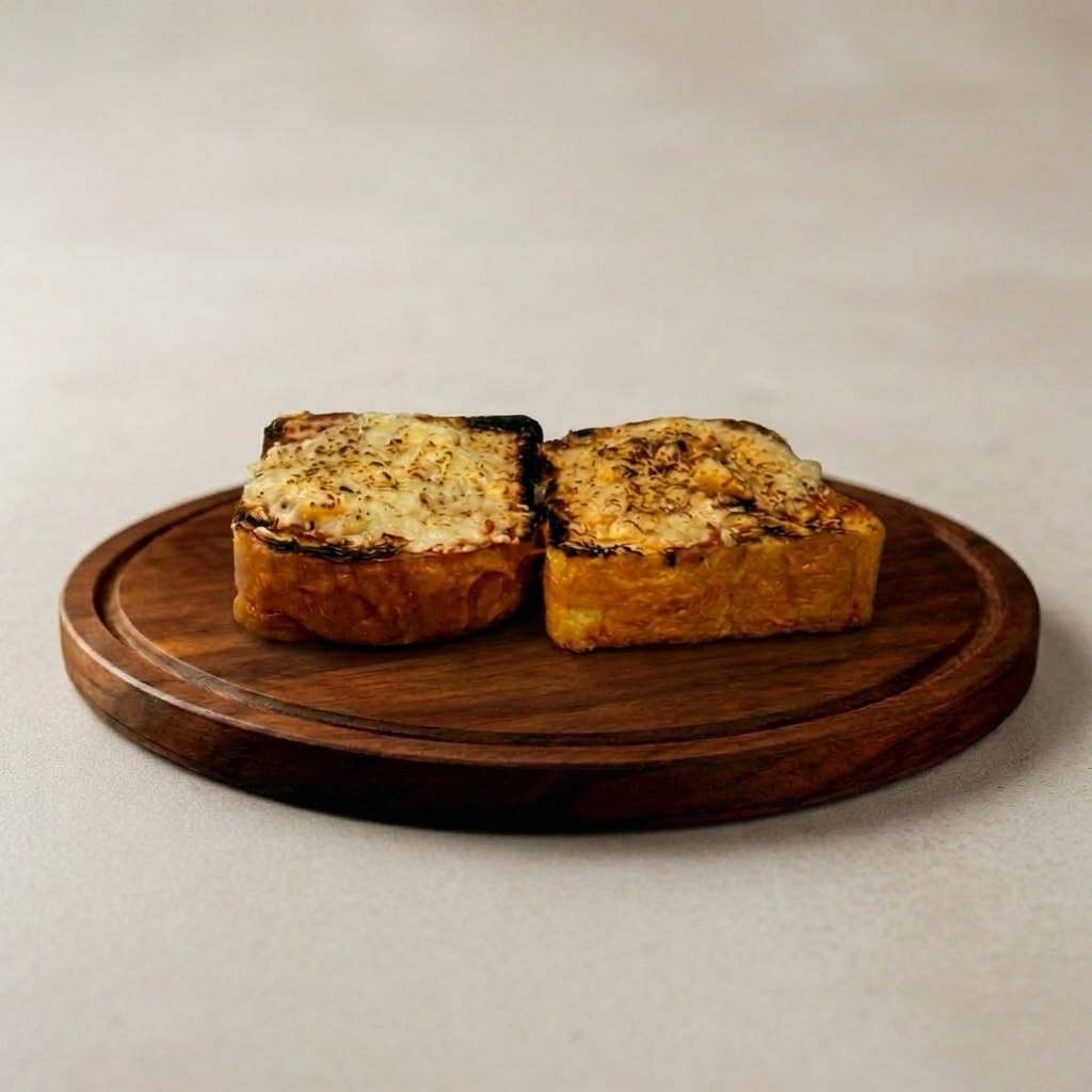 Torrada Petrópolis crocante na chapa com grana padano, o queijo italiano com sabor marcante. Simples na apresentação, extraordinário no sabor. Sofisticado, simples e absolutamente delicioso!