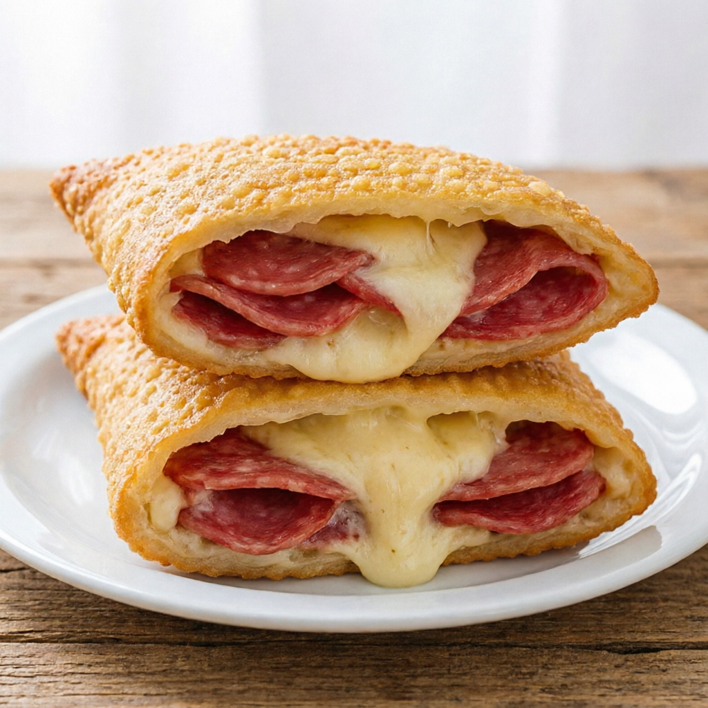 Massa sequinha e crocante, frito na hora e super recheado, com nosso delicioso recheio de Salame, mussarela e Catupiry.