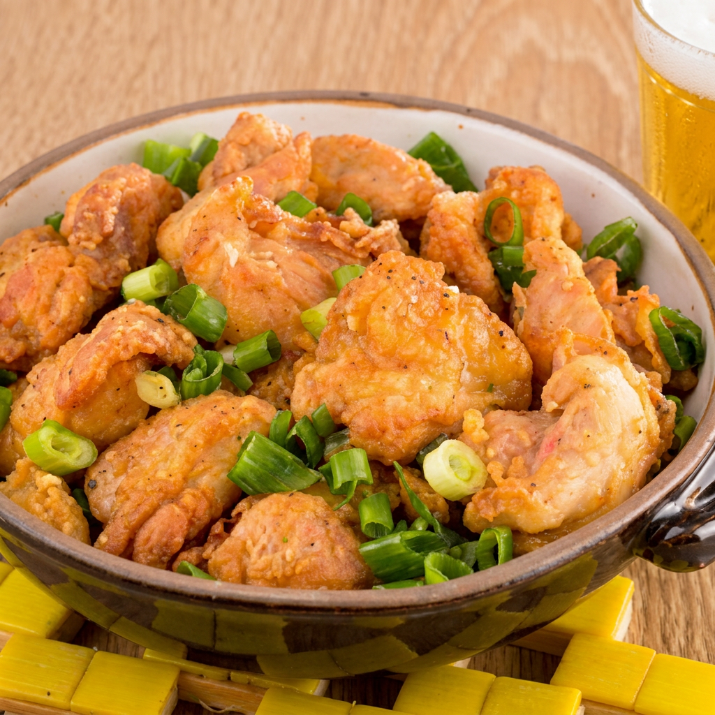 Tenros pedaços de frango desossados, temperados e fritos. Porções para 1 ou 2 pessoas com ou sem arroz.