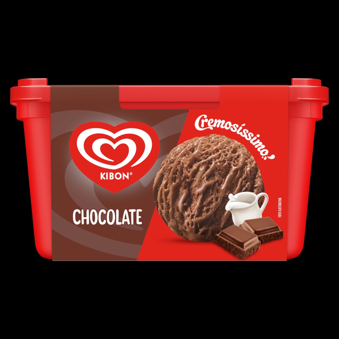 Sorvete cremoso sabor chocolate, feito com cacau. Mais um sabor na família de Cremosíssimo para compartilhar felicidade.