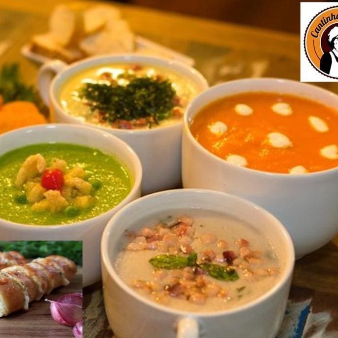 Deliciosas & saborosos Sopas e Caldos ((( Escolha Seu Sabor Predileto + Torradas de Brinde