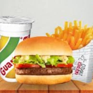 X tudo + batata frita+ Guaravita