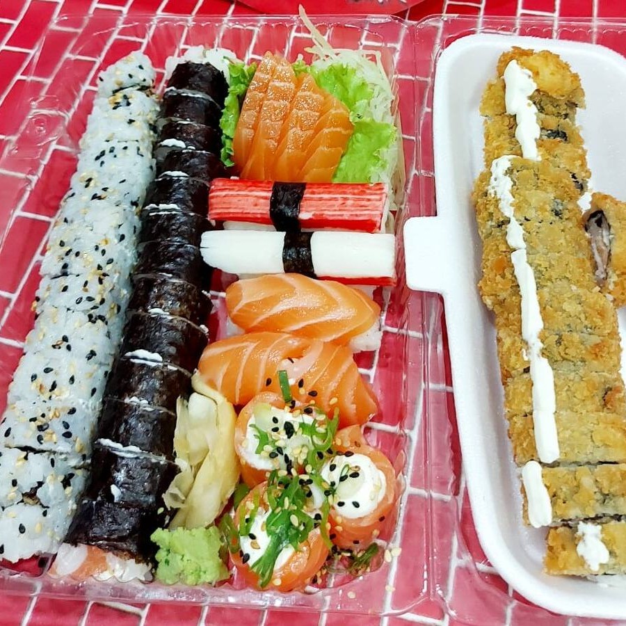Combo  Promocional! Acompanha 3 Sashimi, 3 Joll, 3 Sushi, 12 Skin, 12 Hot, 12 Filadélfia.