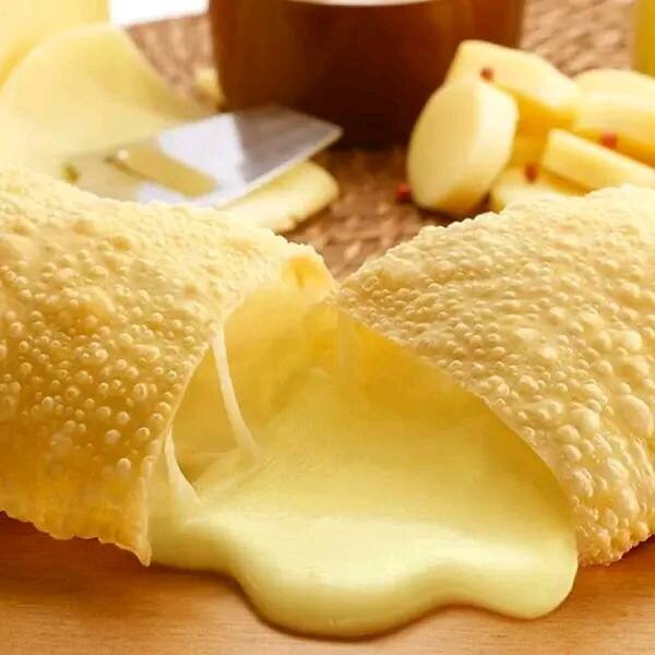 Pastel de queijo delicioso.