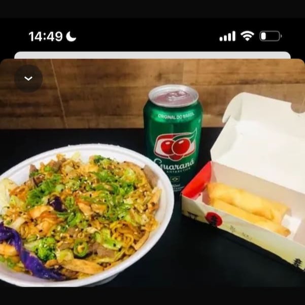 1 Yaki frango grande + 2 harumaki doce de leite + 1 Guaraná antártica Lata  combos não trocam peças.