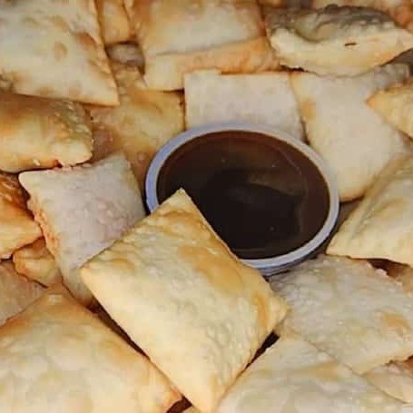 100 mini pastel sortudos   Frango carne  Queijo  Camarão  Frango com Catupiry  Carne seca  Frango com cheddar Carne com queijo  Frango com queijo  Carne seca