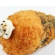 Salmão Nori, arroz, creme chesse cebolinha Empanado na farinha panco