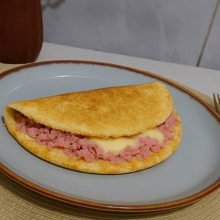 Crepioca de Presunto, Muçarela e Orégano
