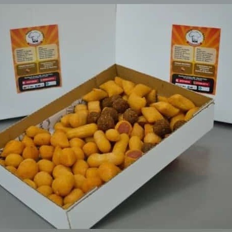 80 unidades de salgados fritos na hora