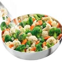 Abobrinha, cenoura e batata lisa. 250gr