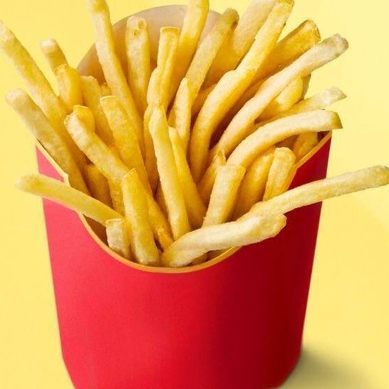 Fritas com sal, serve 1 a 2 pessoas.