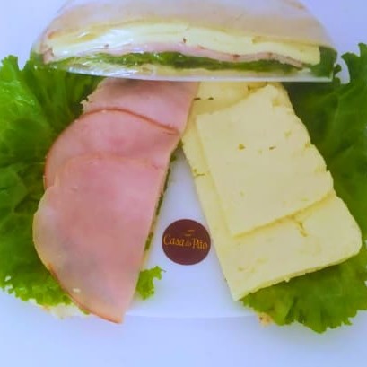 Peito de Perú  C/ Queijo Minas + Requeijão Light e Alface