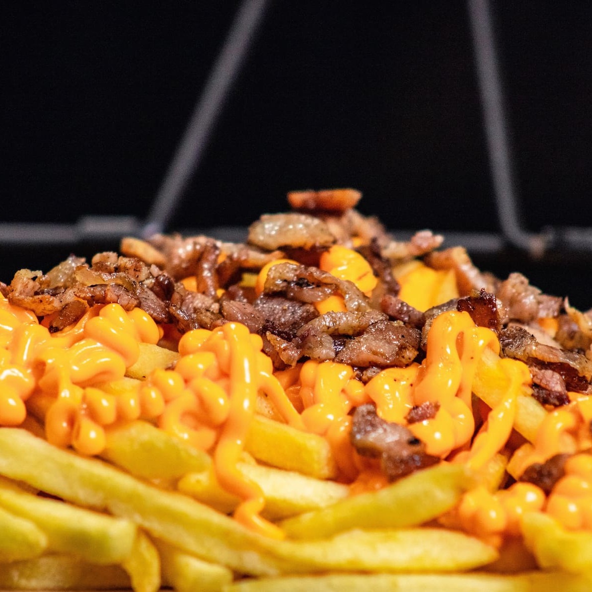 Batata,Cheddar cremoso e Farofa de bacon!