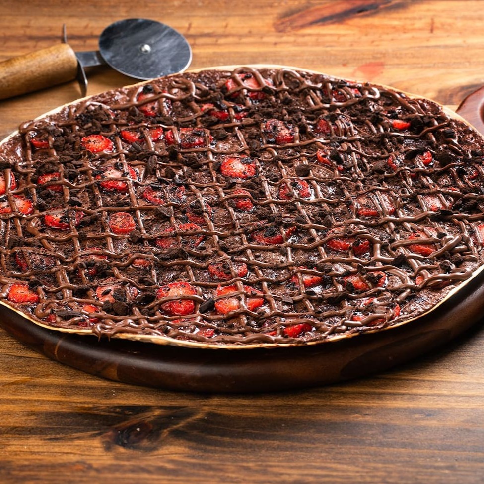 Escolha sua Pizza Doce Grande 35cm com 2 Sabores.