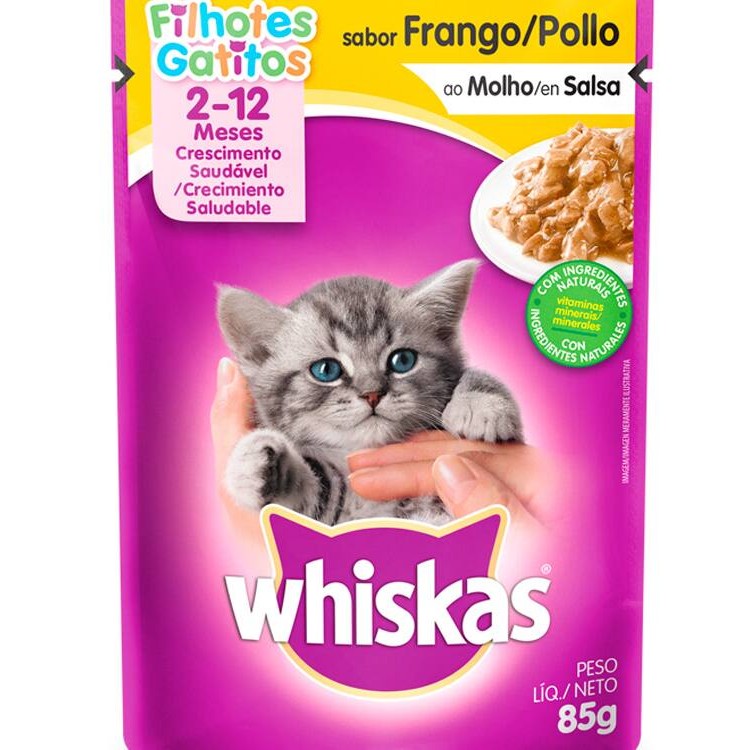 Ajuda a manter o trato urinário saudável  Alimento 100% completo e balanceado para gatos adultos Sabor frango ao molho
