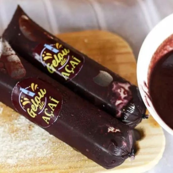 O verdadeiro açaí, batido  e recheado com Nutella.