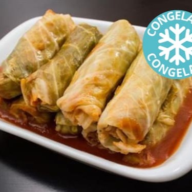 "** Atenção! Este é um produto congelado. O mesmo produto é vendido quente na seção ""Pratos Quentes"". **  Enroladinhos de repolho recheados com arroz e carne moída. Porção congelada, em embalagem própria para ser levada diretamente ao micro-ondas, garantindo a praticidade e preservação do sabor autêntico."