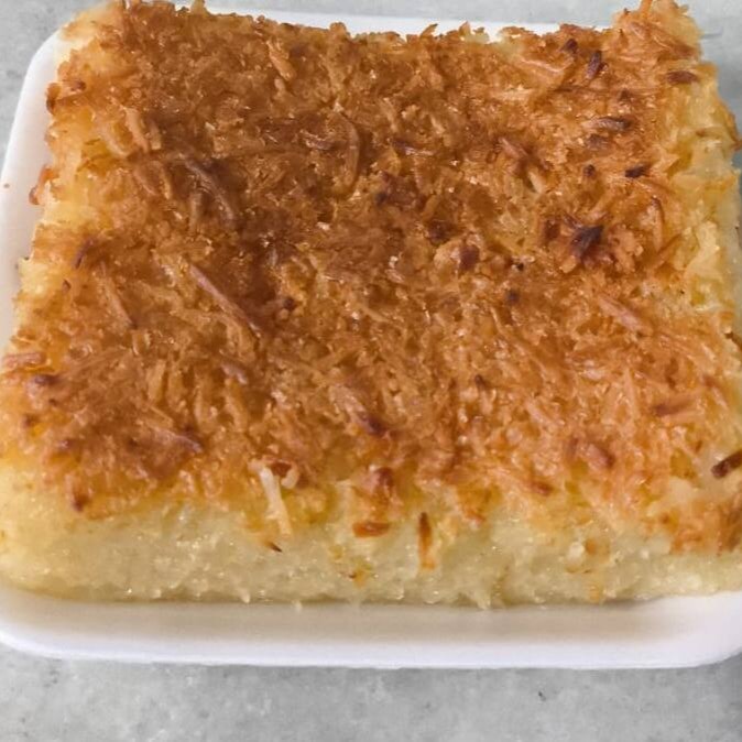 Tradicional e cremoso, com textura úmida e sabor marcante de aipim