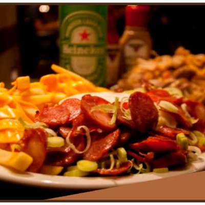 Batata Frita com Linguiça Calabresa