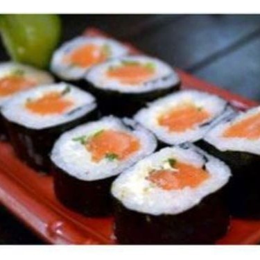 Salmão, cream cheese e cebolinha