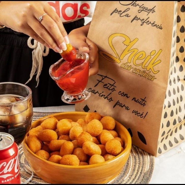 100 salgadinhos de festa de aprox. 15g - salgadinhos de festa super saborosos, considerado pelos clientes o melhor da região. + refri de 1l ou de 2l