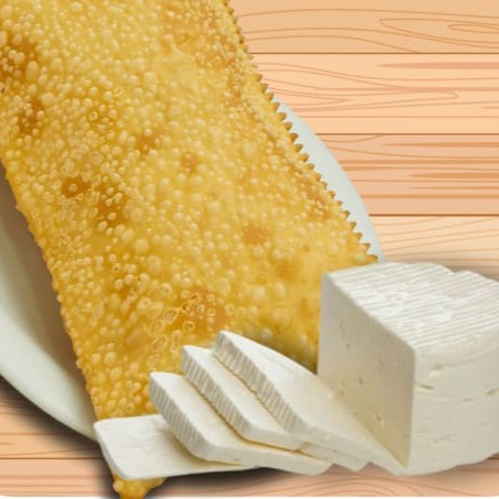 Pastel de Queijo Minas + Orégano com um fio de azeite  é uma ótima opção para matar a fome com sabor e qualidade. Você leva um pastel grandes e bem recheado, feitos na hora com massa fresca e crocante. Peça já!