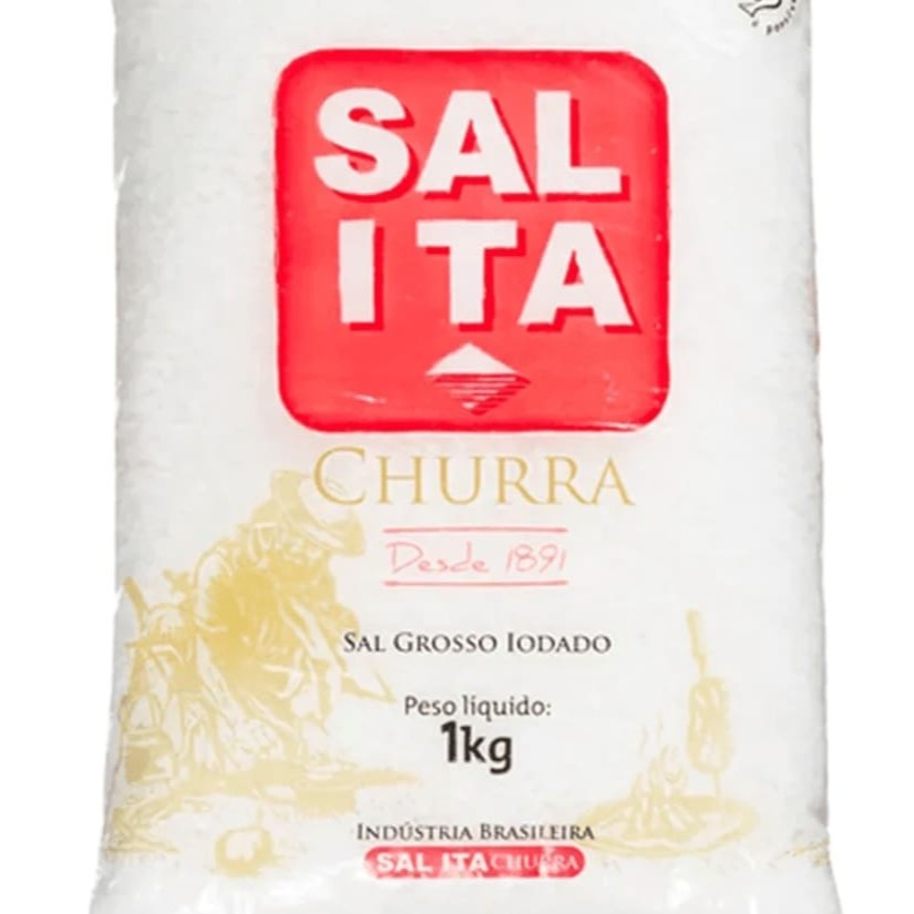 Sal grosso iodado churra 1kg