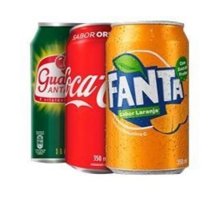 Aqui você pode escolher o seu preferido: Coca-Cola, Coca-Cola zero, Guaraná, entre outros...
