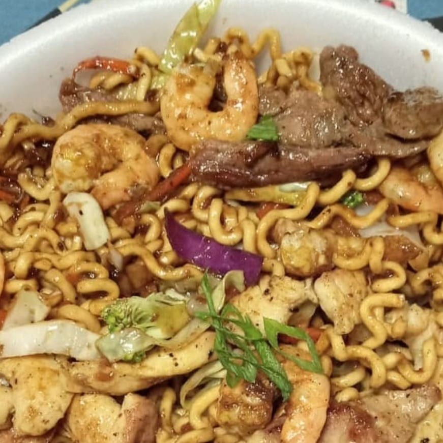 Camarão frango carne