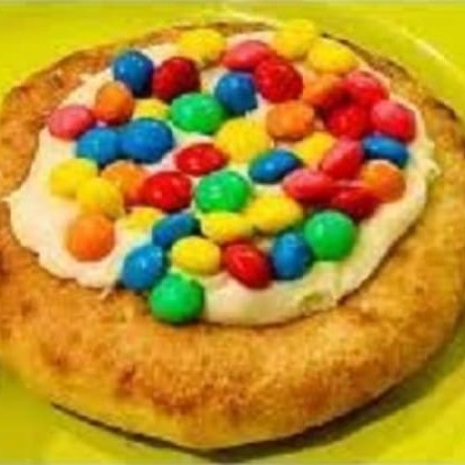 Chocolate branco com M&M