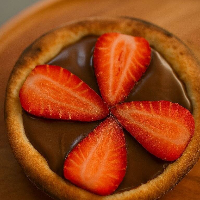 Chocolate ao leite com morango