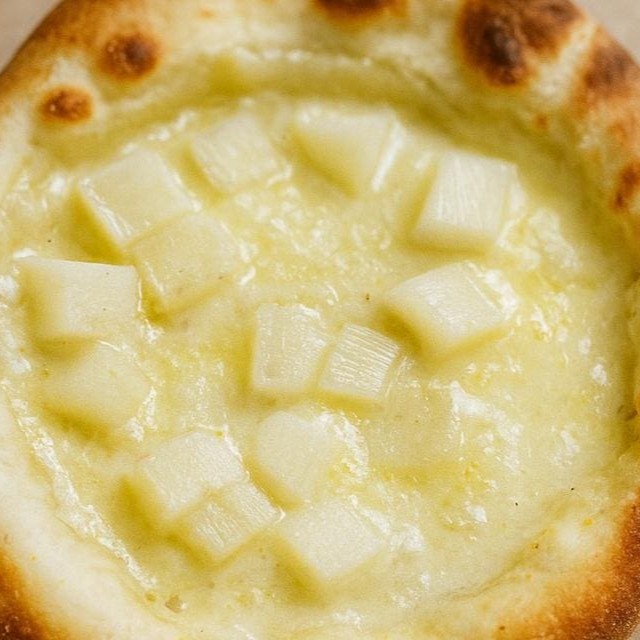 Mussarela e palmito em cubos