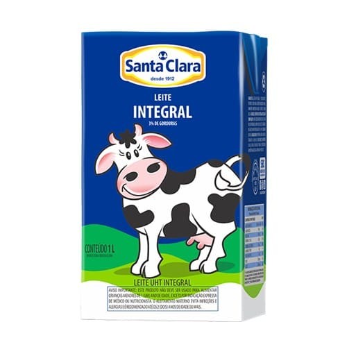 Leite Integral Santa Clara 1L