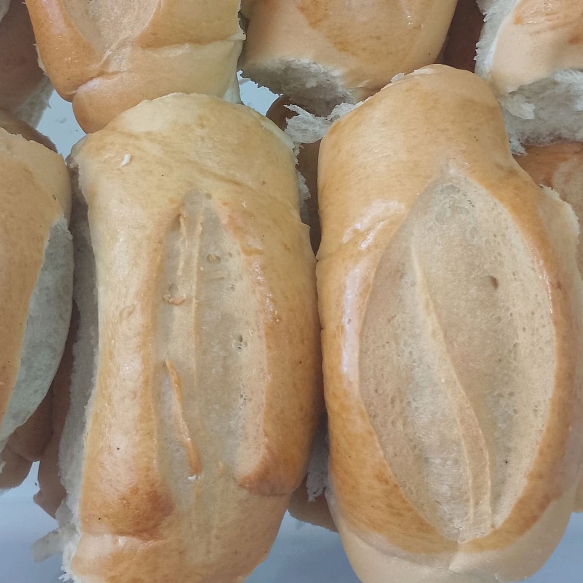 Pão com o peso de 55g, unidades