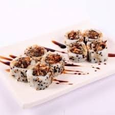 Urumaki salmão skin - Pele de salmão grelhado e arroz - 8 unidades    ----------tags------------- Sushi/japa/culinária japonesa/sushi em casa / promoções/makimonos/Philadelphia/filadélfia/hot filadélfia/ hot Philadelphia/sunomono/entre grátis/combinados/Carpaccio/cevite/sashimi de salmão/sushi por 1 real / promoção de hot/temaki/yakissoba