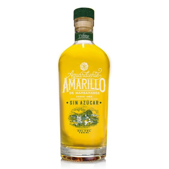 AGUARDIENTE AMARILLO MANZANARES*750ML