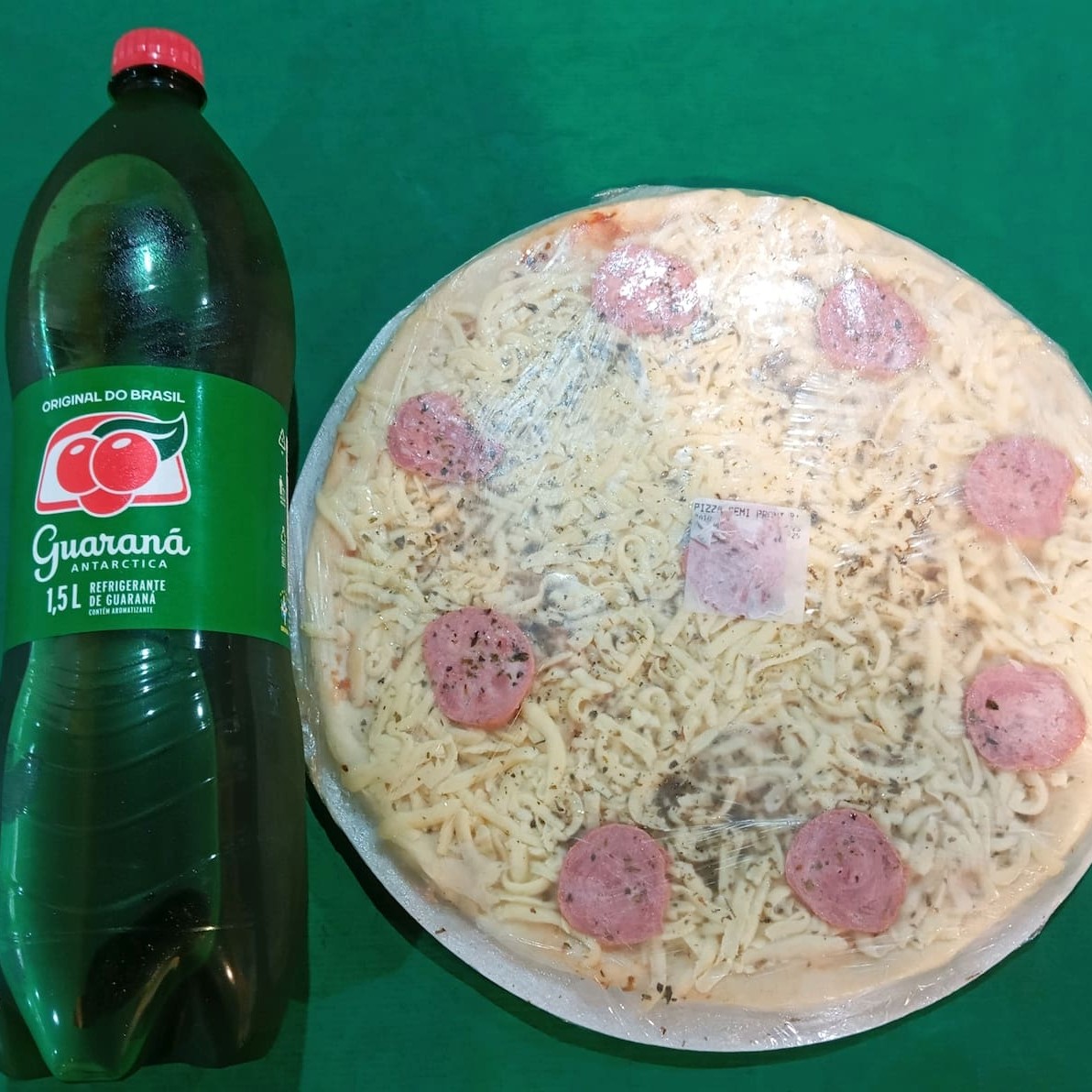 Presunto, calabresa + Guaraná Antarctica