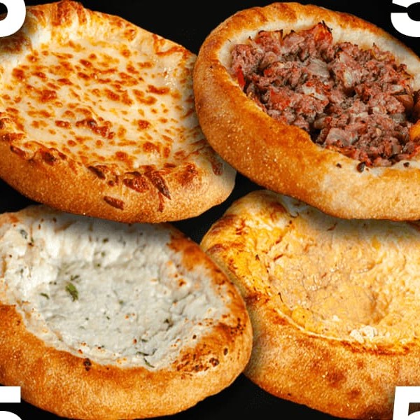 5 Frango | 5 Muçarela | 5 Minas | 5 Carne