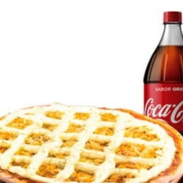 Qualquer Original + Refrigerante de 2 Lts.  Obs: Todas as pizzas contém orégano.