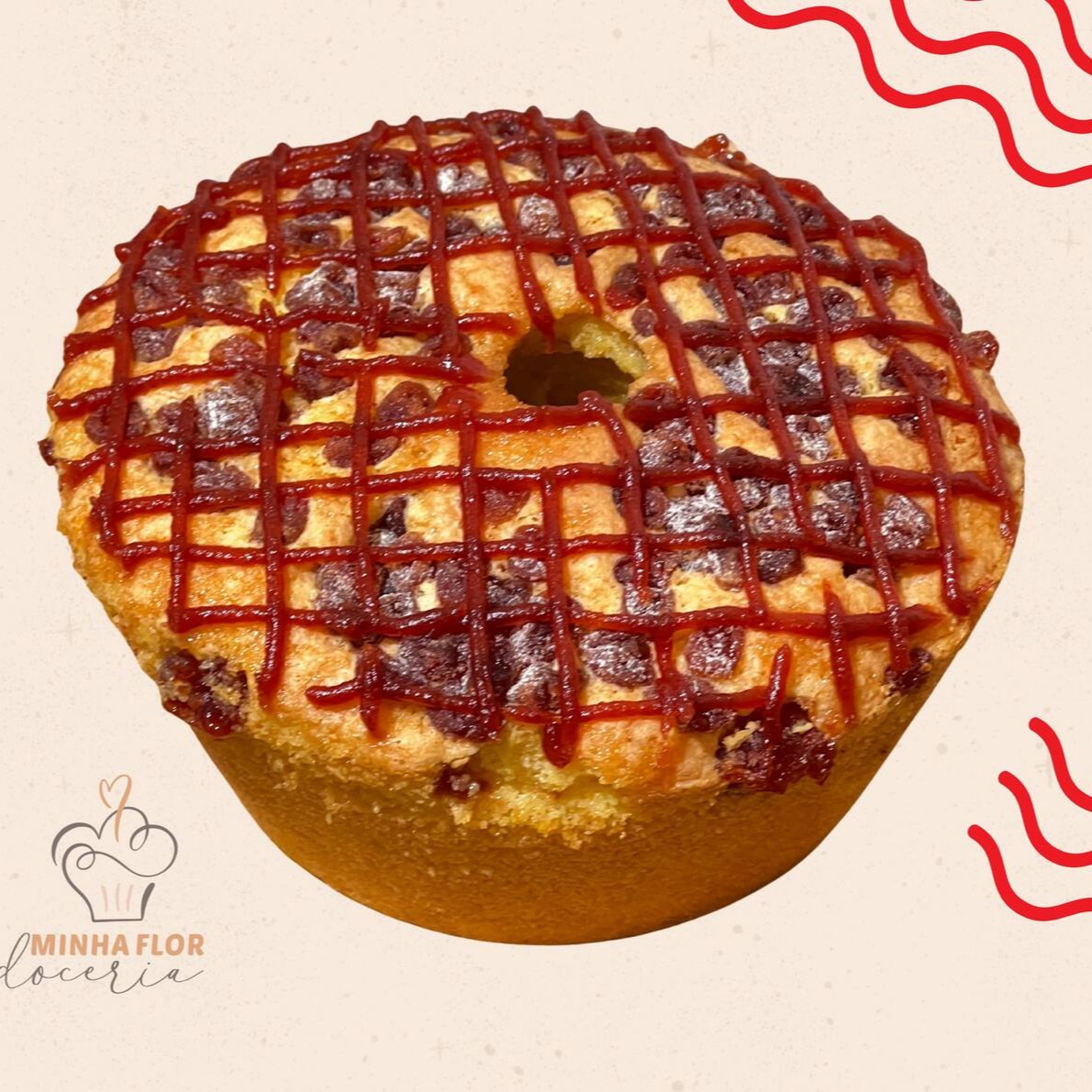 Bolo com Goiabada Cremosa Massa fofinha com pedaços generosos de goiabada no meio. Simples, direto e cheio de amor. Tem gosto de casa de vó e cheirinho de tarde feliz.