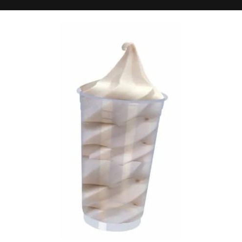 Sorvete cremoso de baunilha +complementos+ cobertura