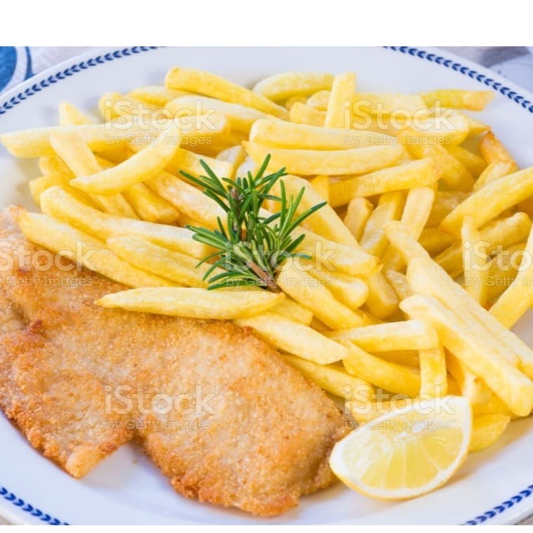 Deliciosa Marmita de Filé de frango à milanesa Acompanha: Arroz, feijão e um filé de frango à milanesa