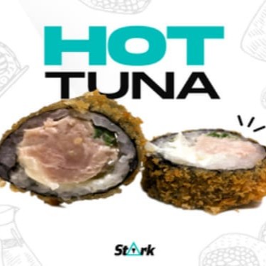 Combinação de ingrediente como arroz, atum, cream cheese e cebolinha. A alga é usada para envolver os ingredientes, criando uma textura crocante e saborosa que é complementada pela massa crocante em que é empanado.