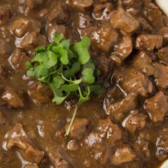 Quentinha Isopor 500 ml  Escalopinho  Arroz Feijão e Purê